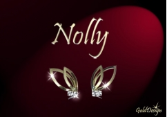 Nolly - náušnice zlacené